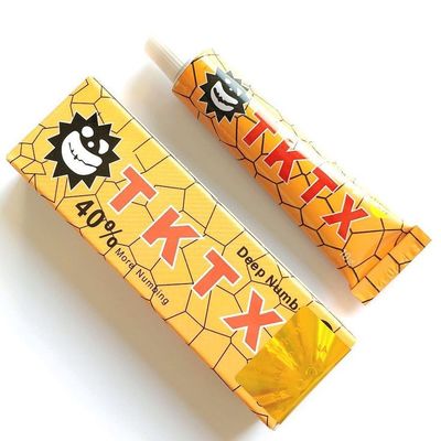 Dauerhafte Tätowierung des Make-uptktx, die ursprünglichen Sahnelidocaine gelbes 10g betäubt