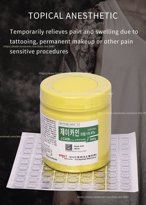 500 Gramm-koreanisches betäubendes Creme Soem 15,6% 29,9% J Cain Lidocaine Cream