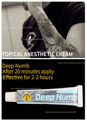 UNSERE Tätowierung, die Sahnegel betäubt, das besser als jede mögliche Tätowierung ist, die Creme auf dem Markt betäubt. Es ist unser ursprüngliches, nicht-öliges NU