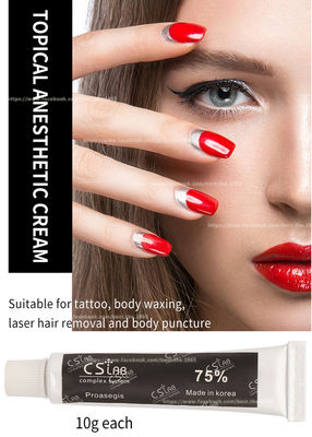 Taube betäubende Sahnetätowierungs-aktuelle betäubende Creme CS Labor75% für Lippenaugenbrauen-Tätowierung Microneedling