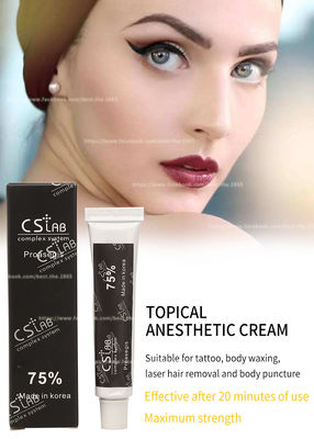 Taube betäubende Sahnetätowierungs-aktuelle betäubende Creme CS Labor75% für Lippenaugenbrauen-Tätowierung Microneedling