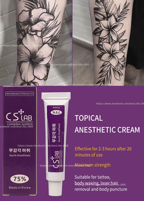 Endschmerz der Augenbrauen-Tätowierungs-sahnen die tauben betäubenden Creme-10g Make-up CSLab 75% dauerhafte Licocaine-Creme