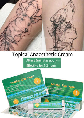Tiefe taube betäubende Schmerz TKTX des Lidocaine-Tätowierungs-wenden die Sahne-End10g 20 Minuten bewirken das Dauern 3 Stunden lang an