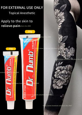 Nicht ölige taube betäubende Creme-Dr. Numb 30g Lidocaine-Creme für Lippenaugenbrauen-Tätowierungs-Laser-Haar-Abbau