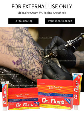 Dr. Numb Betäubung Creme Tattoo Lidocaine Creme für Lippen Augenbrauen Tattoo