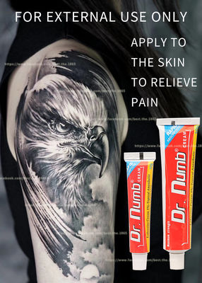 Dr. Numb Betäubung Creme Tattoo Lidocaine Creme für Lippen Augenbrauen Tattoo