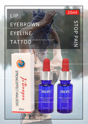 JINLONG-Tätowierungs-betäubender flüssiger transparenter Frost-Eis-Schmerz-Halt flüssiges 20ml