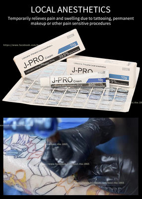 Schmerz-betäubende Creme J-Pro- Tätowierung Licocaine taube Sahne-End10g für das Einwachsen des Tätowierungs-dauerhaften Makes-up