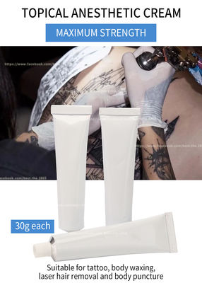 Einwachsen tauben betäubenden Creme des Tätowierungs-aktuellen Creme der schmerzlosen weißen Rohr-30G weißen Lidocaine-30g
