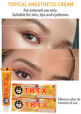 Schmerz-Augenbrauen-Lippenbetäubungsmittel Lidocaine-Sahnecreme 10g TKTX weiße betäubende stoppende