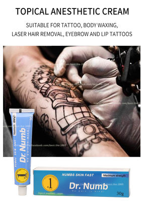 Tätowierung 10g Dr TAUBE schmerzlose Sahnelidocaine-Creme-Dauerhaft-Make-upbetäubende Sahneeyeliner-Tätowierungs-taube Creme