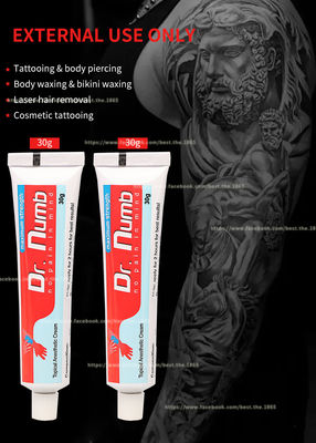 Betäuben dauerhafte Make-uptätowierung Dr.-Numb 30g schmerzlose Lidocaine-Sahnecreme, die Großhandels-Preis #45 TATTOOIST 30ml TKTX gelatieren