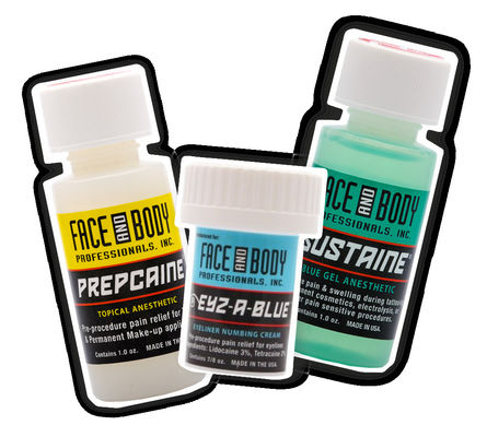 Blaues Gel-betäubende Tätowierung Lidocaine Sustaine, die Antiallergie 1.2OZ betäubt