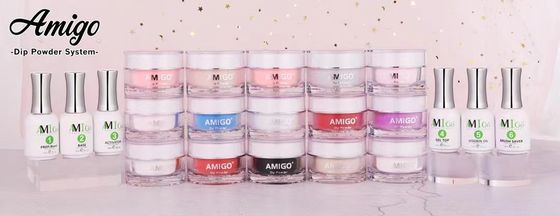 Einfaches Gestaltungsnagel-Bad pulverisieren geruchloses Kit Amigo Acrylic Nail Dipping-System