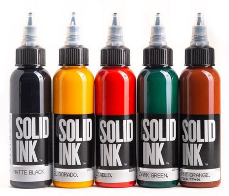 Matte Black Solid Ink Tattoo-Tinte schnelleres Färbungs30ml 60ML für dauerhaftes Make-up