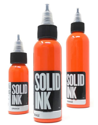 Reines dauerhaftes Make-uppigment-orange Tätowierungs-Tinten-Festkörper-Tätowierungs-Tinte 30ML 60ML 120ML 260ML