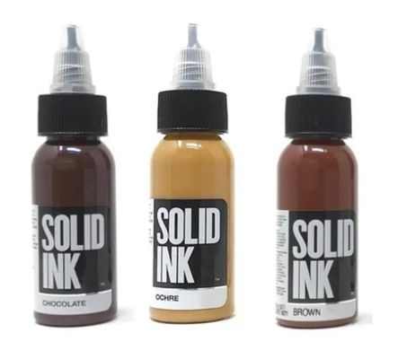 Organisches Tätowierungs-Pigment des Brown-Tätowierungs-Festtinte-reines dauerhaftes Make-uppigment-30ML 60ML 120ML 260ML