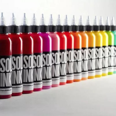 Nicht gefährliche Farben tätowieren Tinten-Pigment festes 30ML 60ML mit Glyzerin