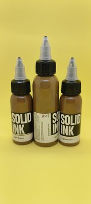 Festtinte-Tätowierungs-Tinten-Mikro 60ML 120ML pigmentieren hellbraunes