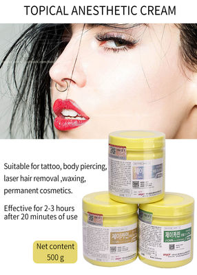 15,6% 29,9% J CAIN Numb Anesthetic Cream 500 Gramm-Tätowierung Lidocaine-Creme-stabile Farbe für Tätowierung