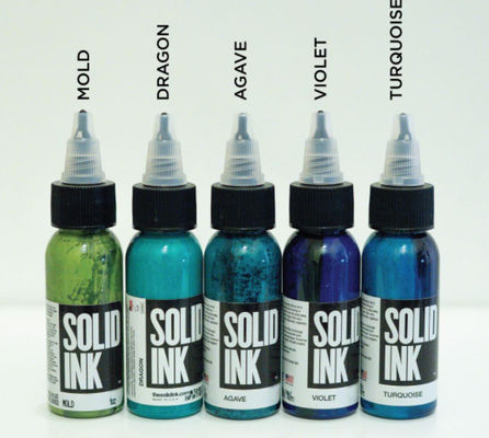 Nicht gefährliche Farben tätowieren Tinten-Pigment festes 30ML 60ML mit Glyzerin