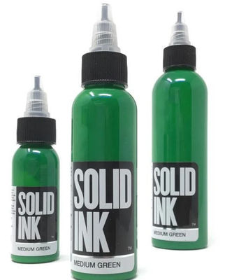 Spritzpistolen-Festtinte-Tätowierungs-Tinten-mittlere grüne reine pflanzliche Materialien 30ML 60ML